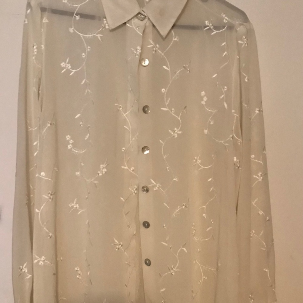 Blair Shear White Blouse